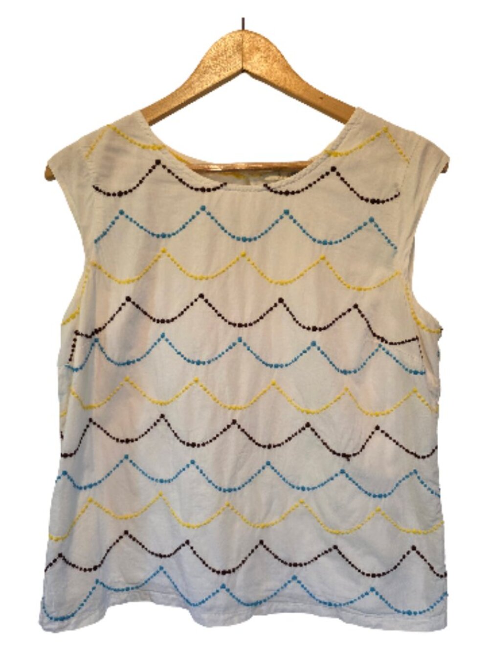 Boden Sleeveless top with Embroidery US Size 10